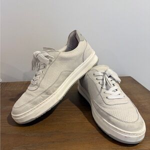 Filling Pieces Mondo Bianco Perforated White Leather Trainers Mens EU 39